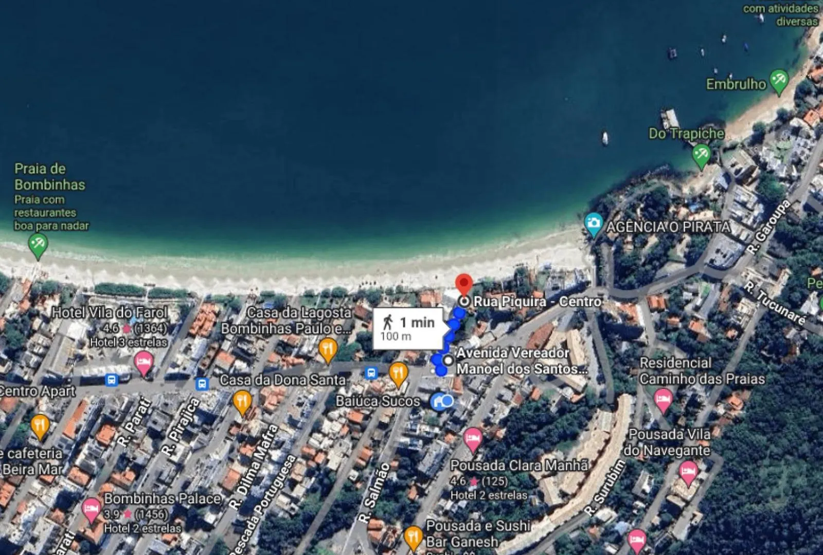 Sobrado 30 M Praia, Quartos Climatizados, 1 Vaga, Ate 6 Pessoas Bombinhas